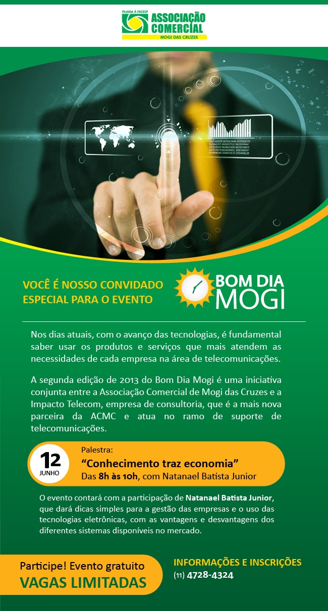 Bom Dia Mogi aborda uso das telecomunicações com economia Bom Dia Mogi aborda uso das telecomunicações com economia